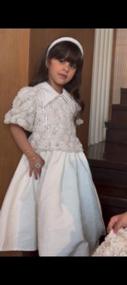 صورة فستان بيج انيق وجميل